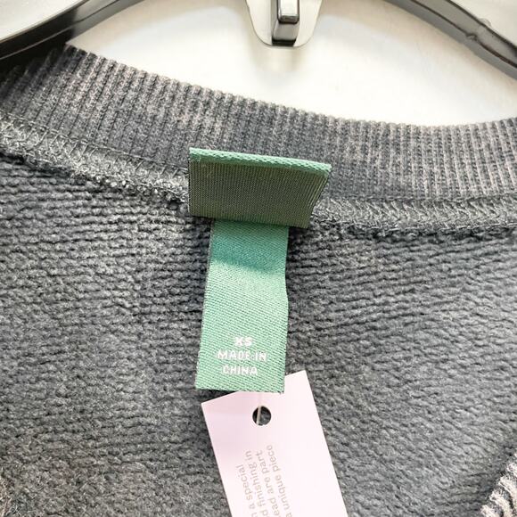 Wild Fable Women's Oversized Sweatshirt Acid Wash Manhattan New York Black XS - Picture 5 of 6